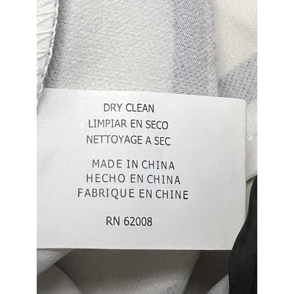 Lena Gabrielle Pants Womens 8 White Black Stripe Wide Leg Dress Work Career - Picture 7 of 9